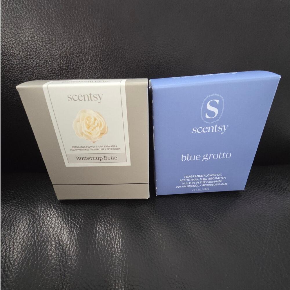Scentsy Blue Grotto Buttercup Belle Fragrance Flower & Oil